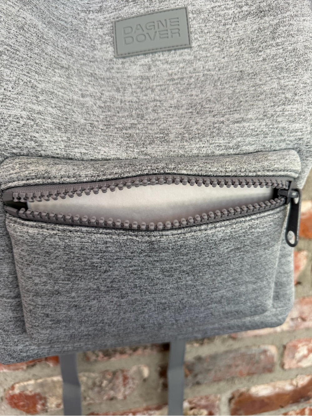 NWOT Dagne Dover Dakota Medium Backpack Heather Gray Neoprene Laptop Travel Bag - Picture 11 of 16